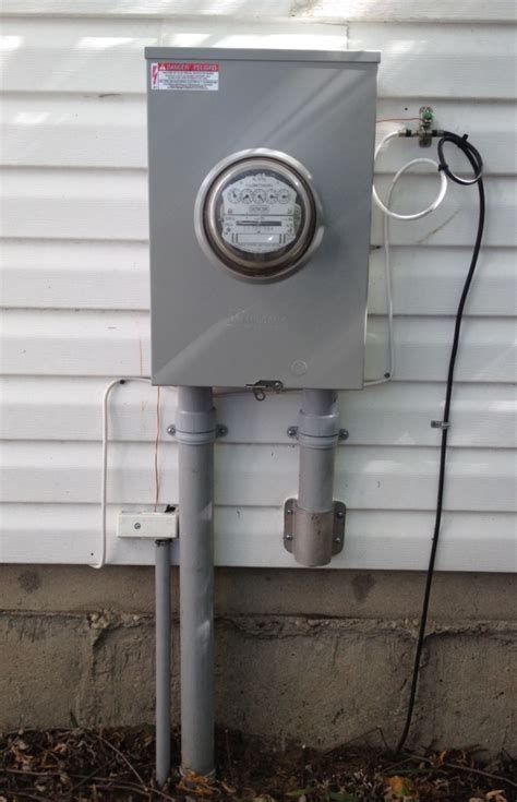 replacing outside electric meter box|residential electric meter box.